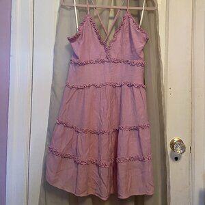 Love Tree lilac mini spaghetti strap dress
